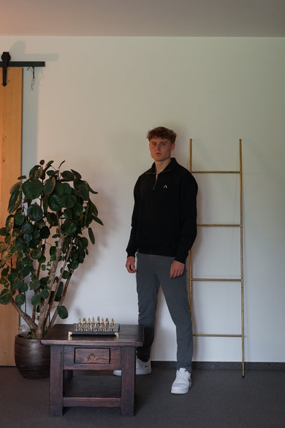 Quarterzip Zwart
